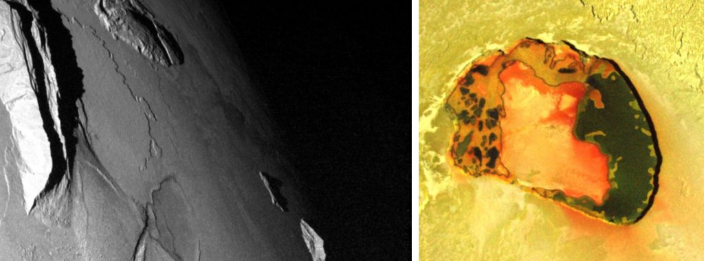 Oberflächenmerkmale auf Io